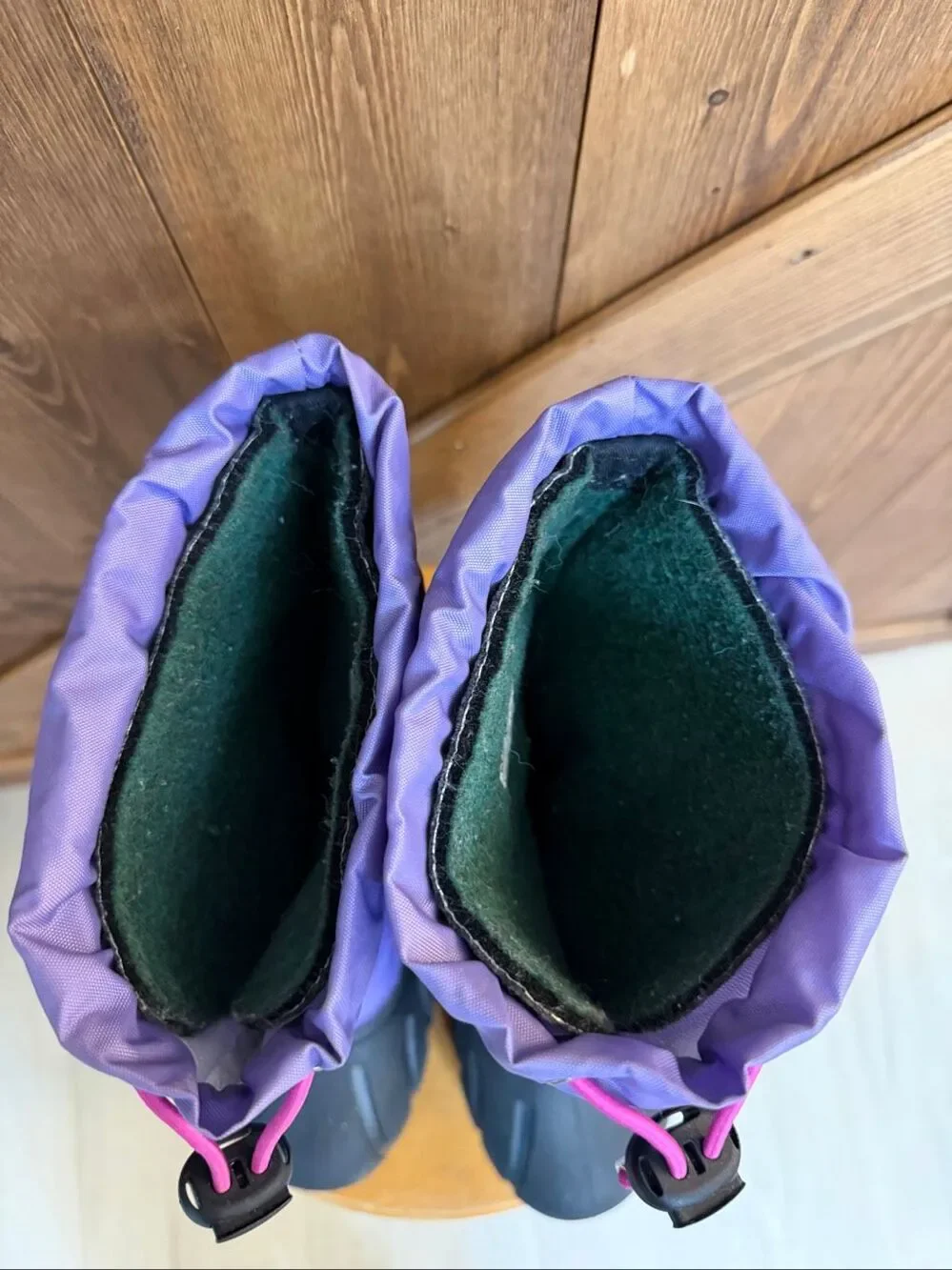 Sorel Kids Size 2 Purple Winter Snow Boots Waterproof Insulated Cold Weather